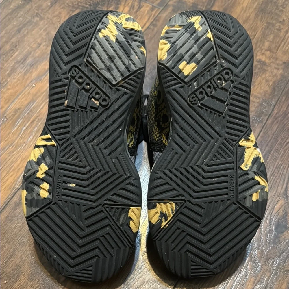 adidas Kids Sneakers - Black and Gold - Picture 7 of 8
